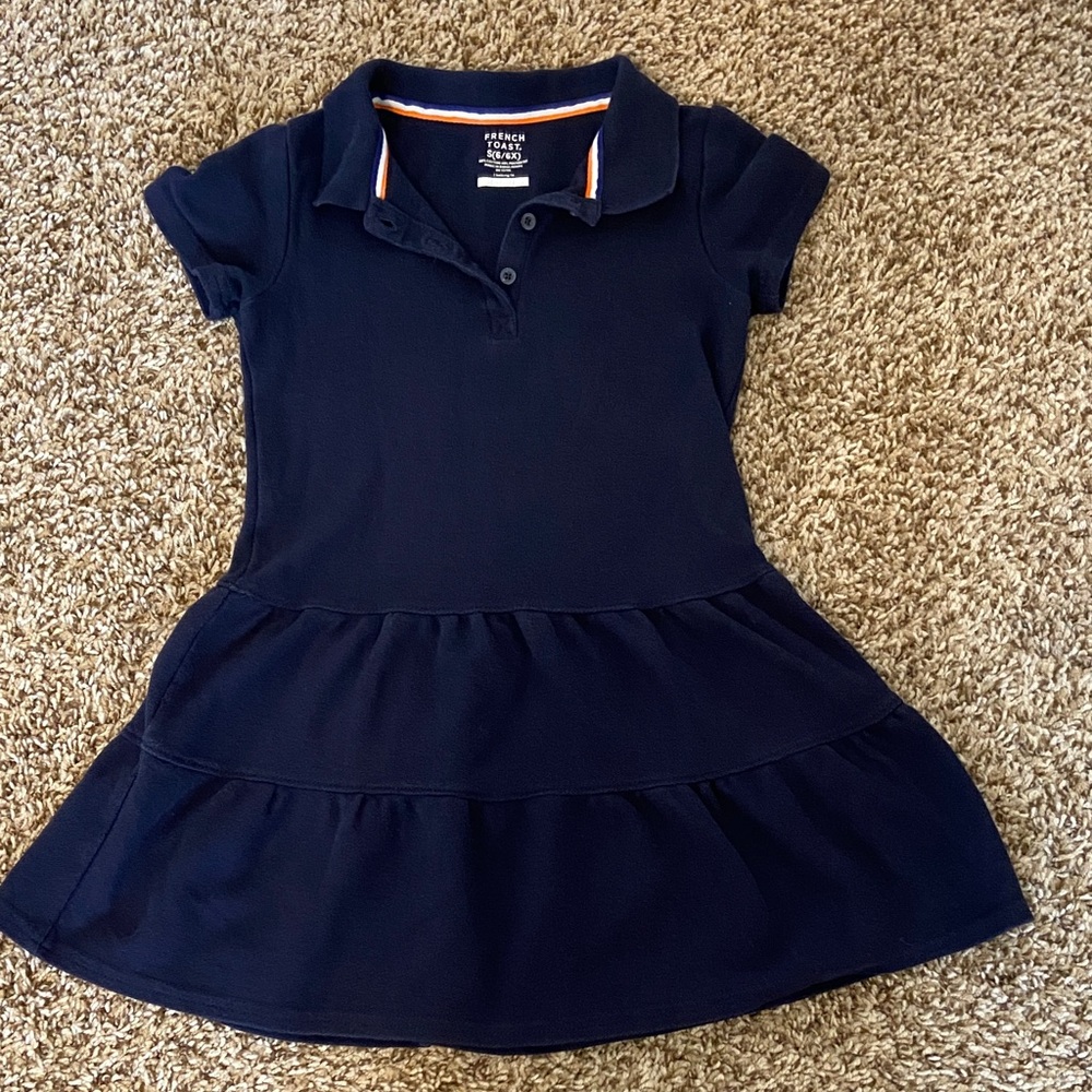 Last chance! French Toast girls’ ruffle pique polo dress size 6/6x